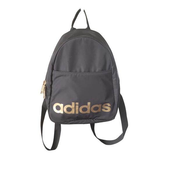 Adidas Core Mini Backpack Unisex Backpack Black/Gold Metallic - Picture 7 of 7